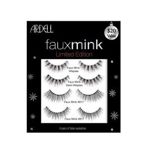 Ardell Faux Mink Wispies Limited Edition False Eyelashes Multipack Pack Of 4